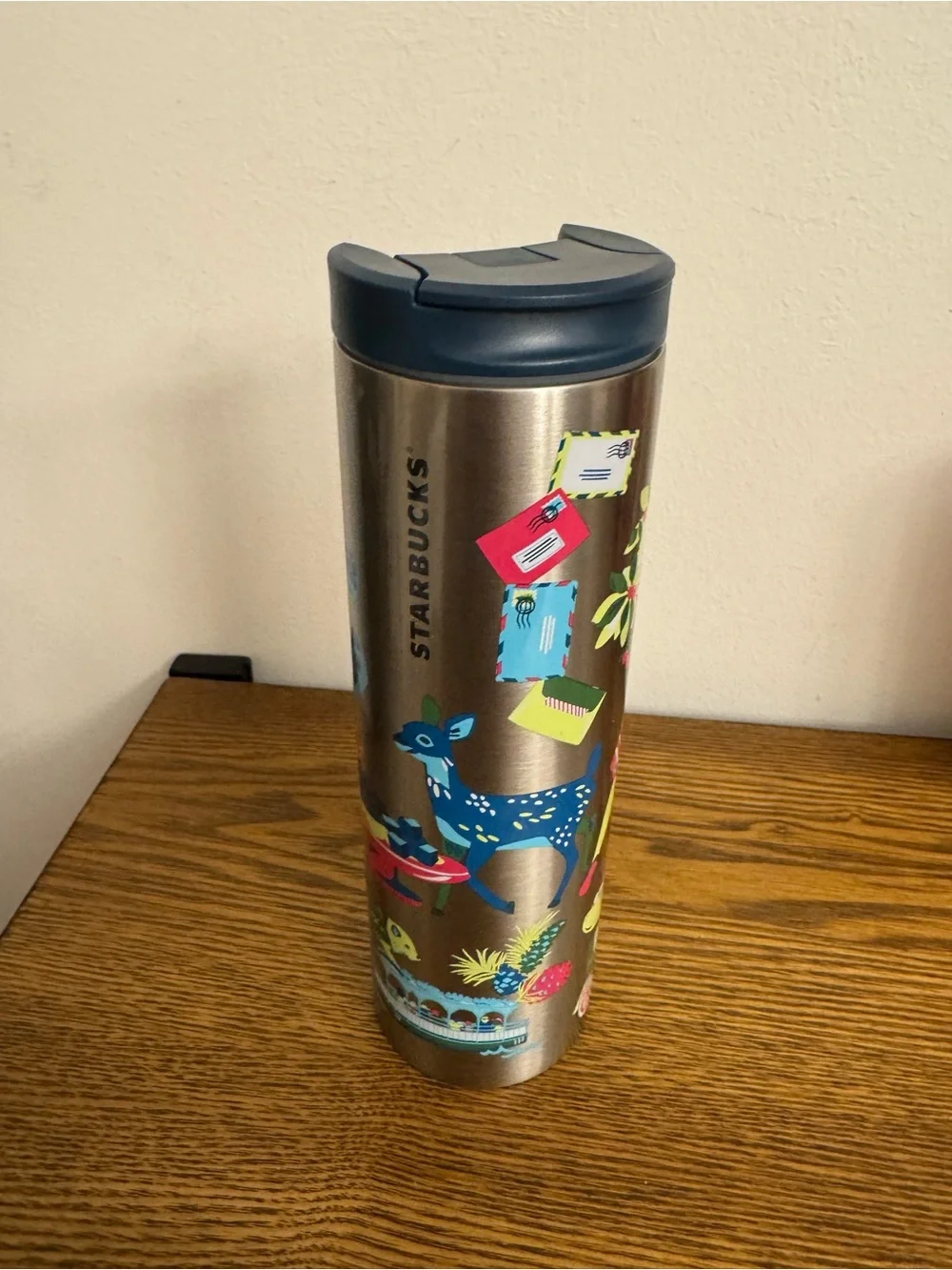 Starbucks Michigan Discovery Series Stainless Steel Tumbler 16oz Travel Mug GUC